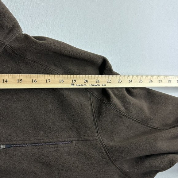 L.L. Bean Men's Size 2XL Pullover Sweater Quarter Zip Fleece Polyester Brown - Picture 7 of 8